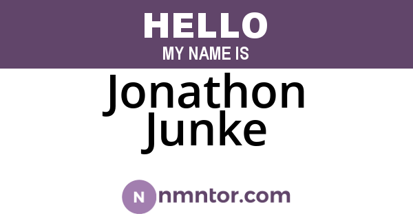 Jonathon Junke