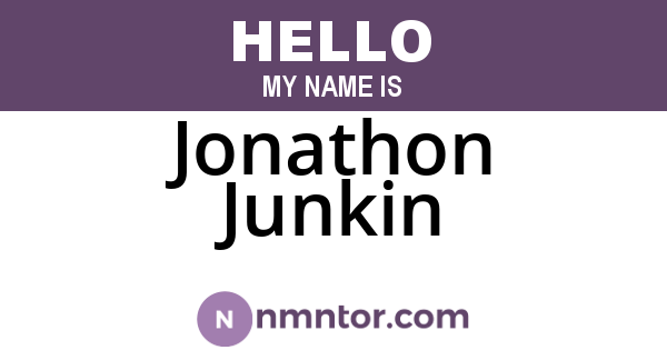 Jonathon Junkin