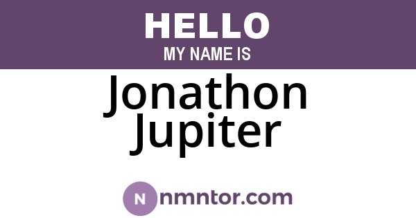 Jonathon Jupiter