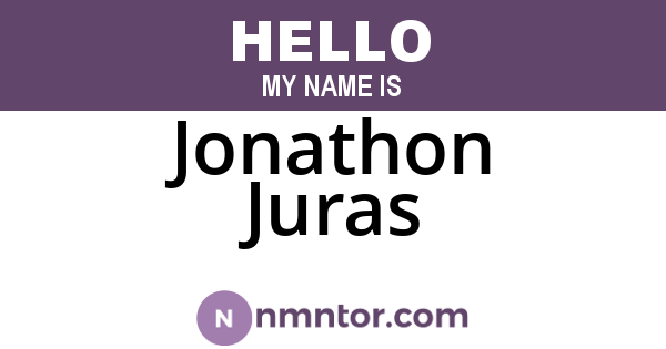 Jonathon Juras