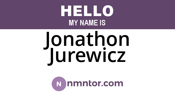 Jonathon Jurewicz