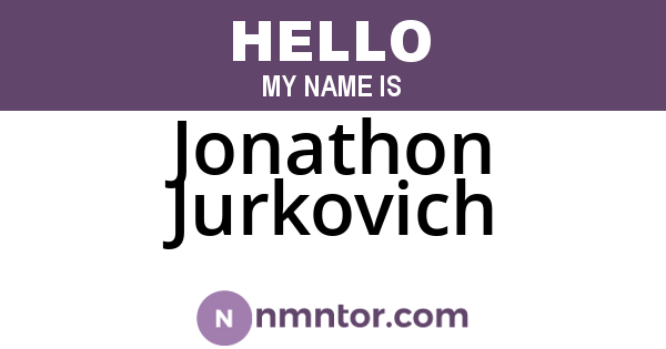 Jonathon Jurkovich