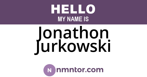Jonathon Jurkowski