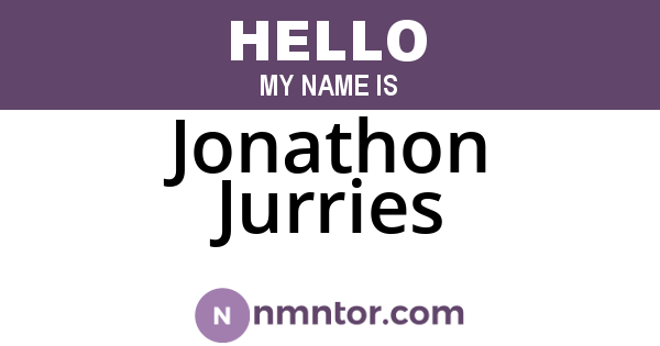Jonathon Jurries