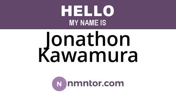 Jonathon Kawamura
