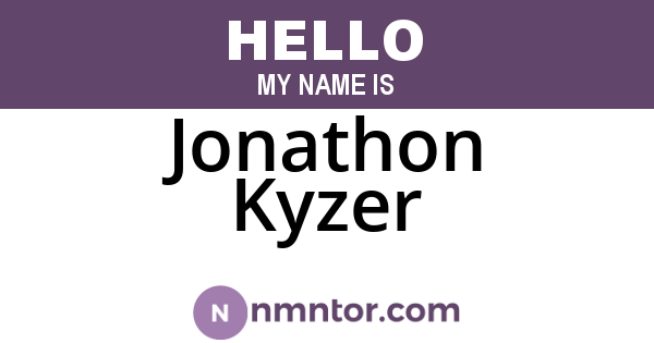 Jonathon Kyzer