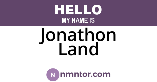 Jonathon Land