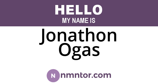 Jonathon Ogas