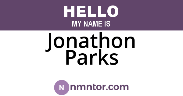 Jonathon Parks