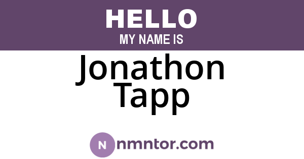 Jonathon Tapp