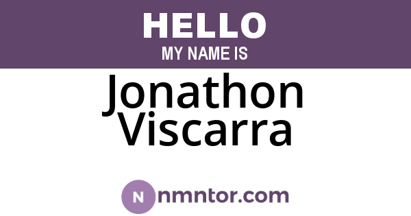Jonathon Viscarra