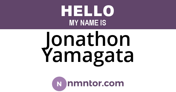 Jonathon Yamagata