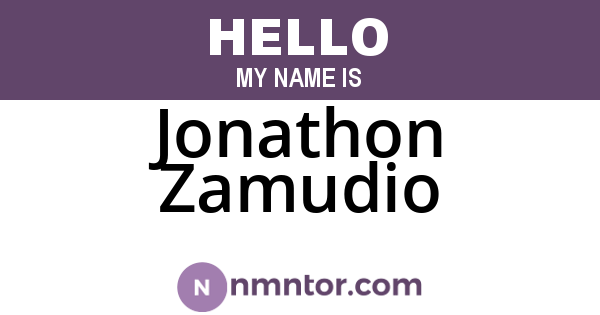 Jonathon Zamudio
