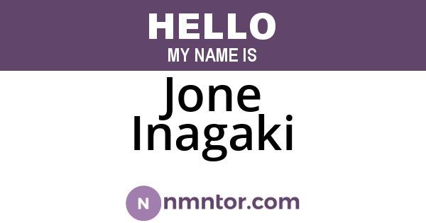Jone Inagaki