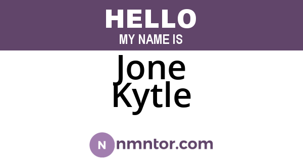 Jone Kytle
