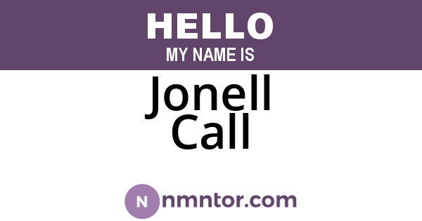 Jonell Call