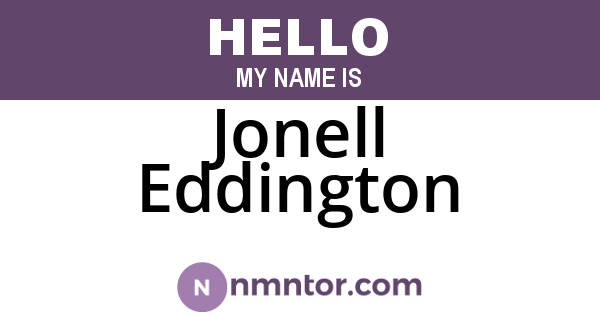 Jonell Eddington