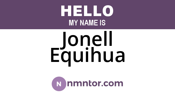Jonell Equihua