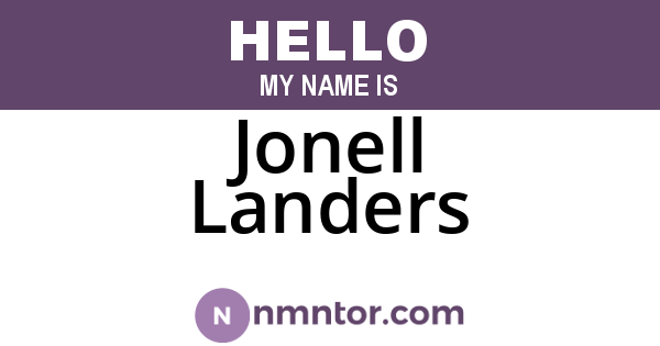 Jonell Landers