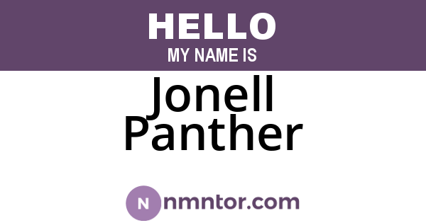 Jonell Panther