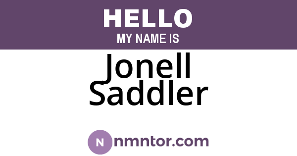 Jonell Saddler