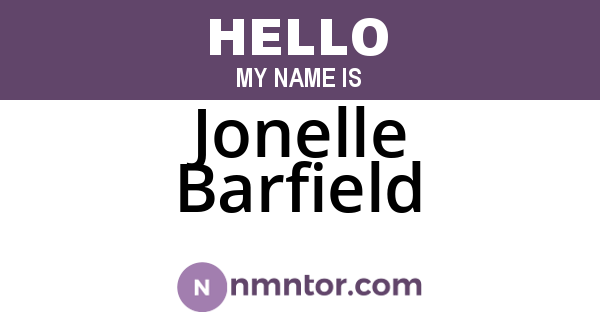 Jonelle Barfield