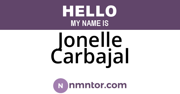 Jonelle Carbajal