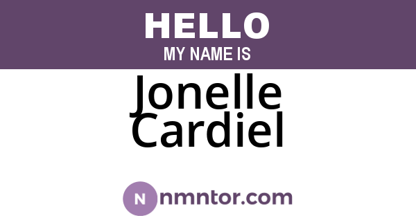 Jonelle Cardiel