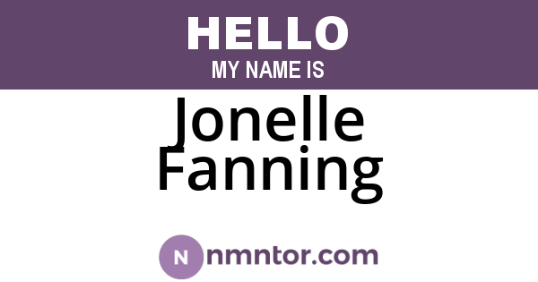 Jonelle Fanning