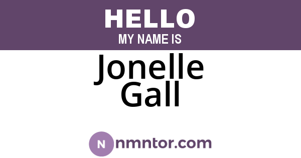 Jonelle Gall