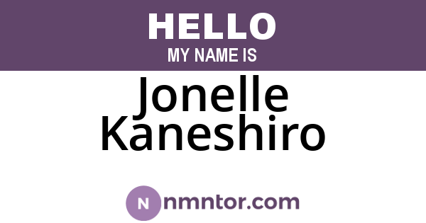 Jonelle Kaneshiro