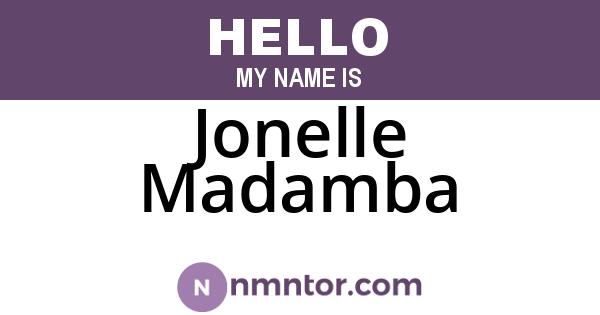 Jonelle Madamba
