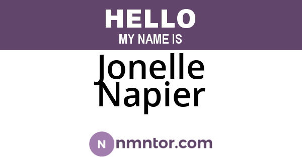 Jonelle Napier