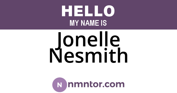 Jonelle Nesmith