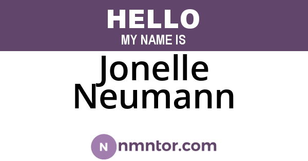 Jonelle Neumann