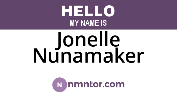 Jonelle Nunamaker