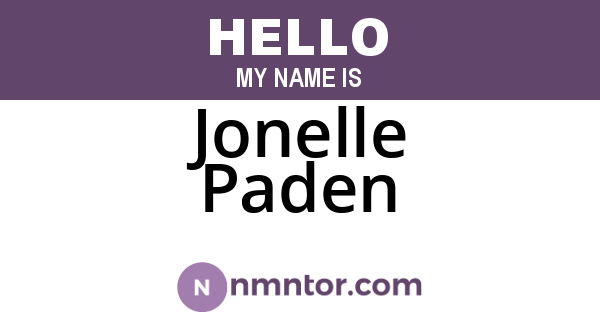 Jonelle Paden