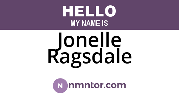 Jonelle Ragsdale