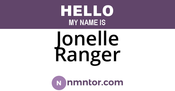 Jonelle Ranger