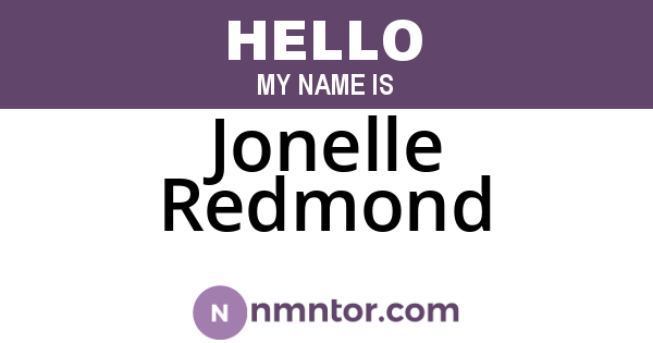 Jonelle Redmond