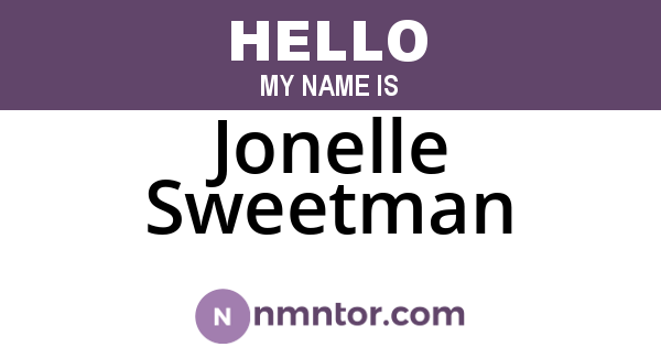 Jonelle Sweetman