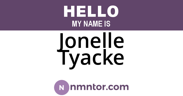 Jonelle Tyacke
