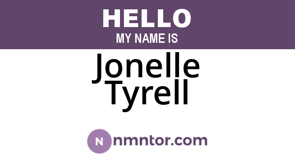 Jonelle Tyrell