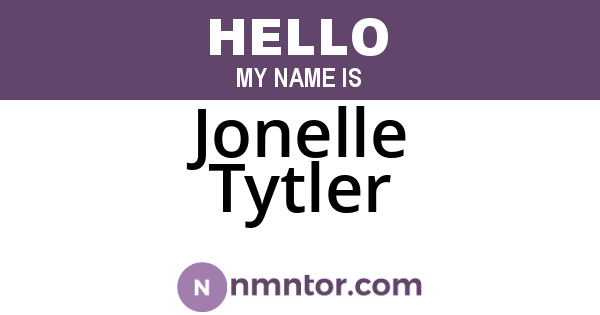 Jonelle Tytler