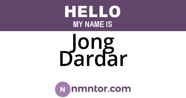 Jong Dardar