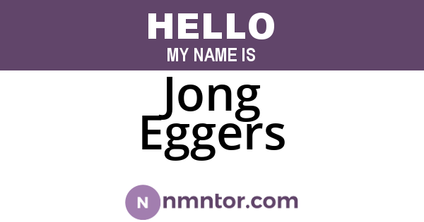 Jong Eggers