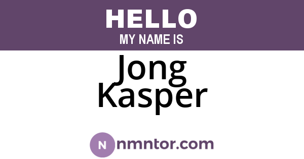 Jong Kasper