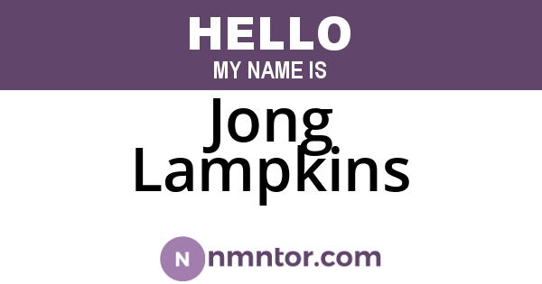 Jong Lampkins