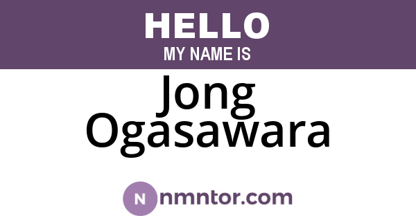 Jong Ogasawara