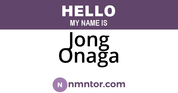 Jong Onaga